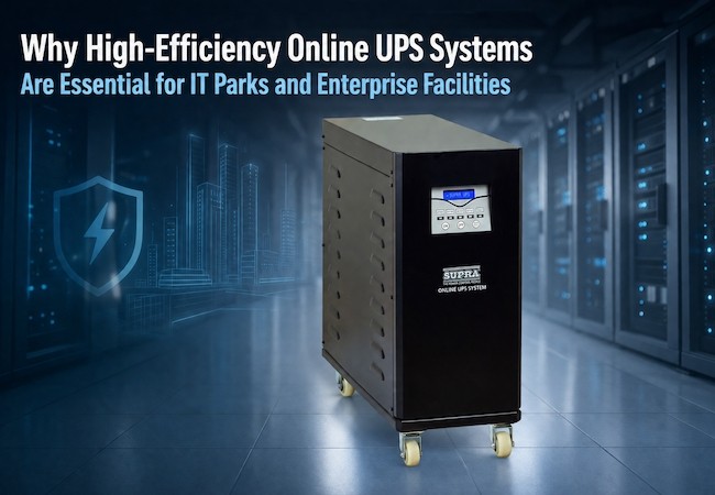 High-Efficiency Online UPS Systems for IT Parks